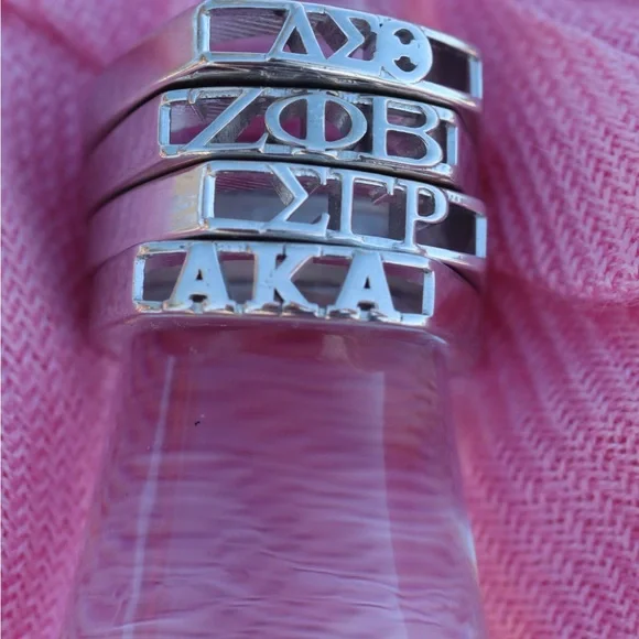 Sterling Silving Divine 9 Rings - Picture 5 of 5